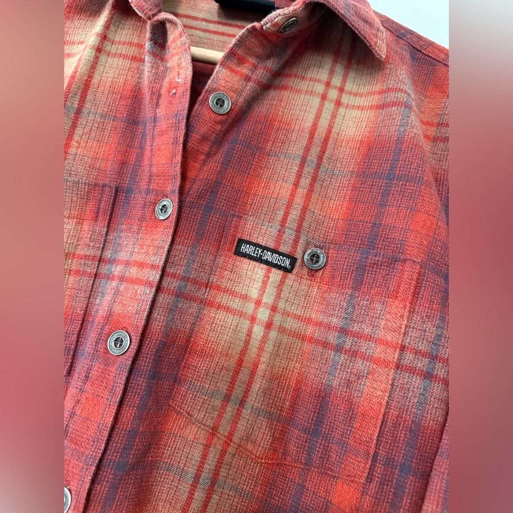 vintage 🦅 Harley Davidson Flannel - Picture 8 of 9